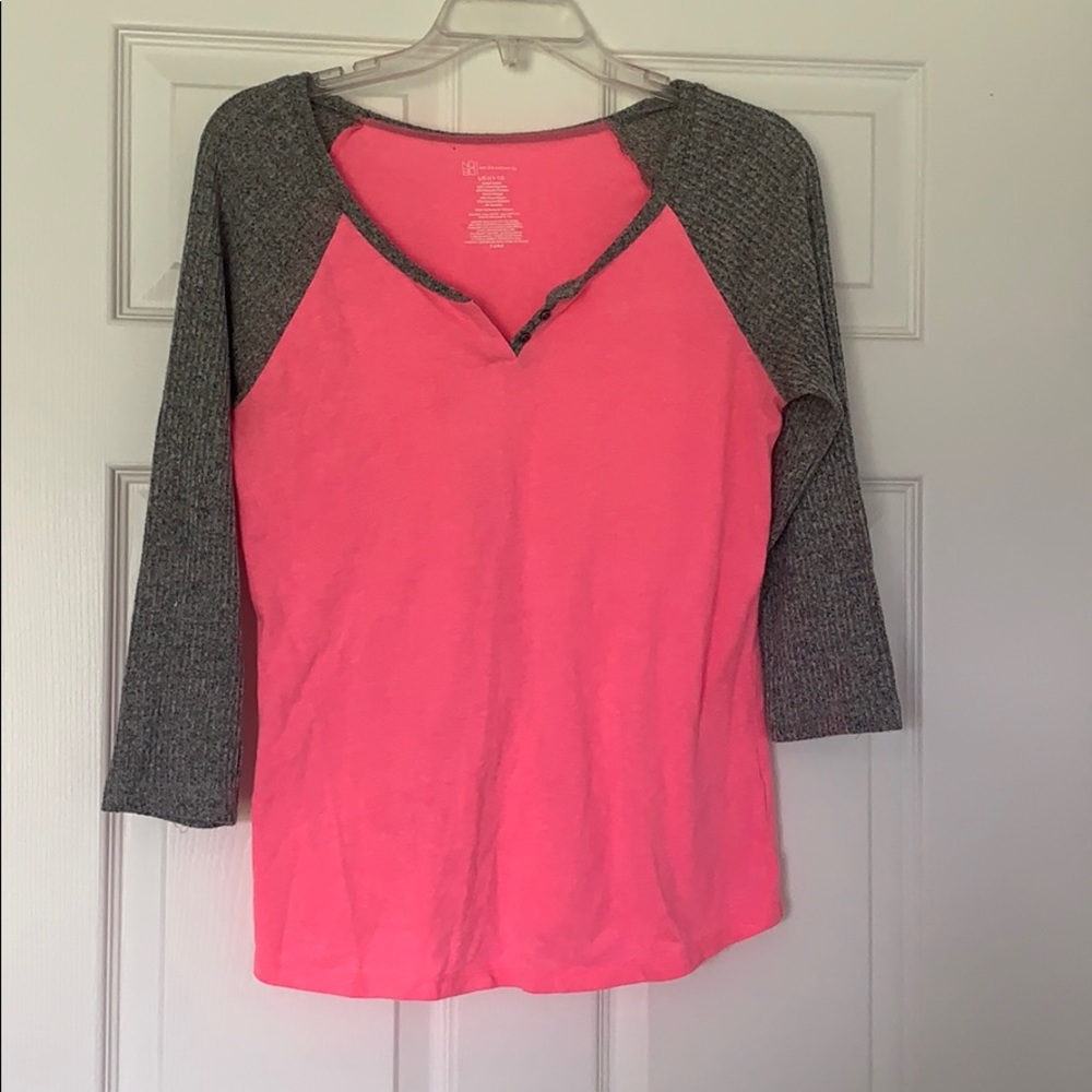 Pink and grey shirt